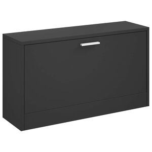 vidaXL Banco para sapatos preto 80x24x45 cm madeira projetada