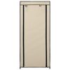 vidaXL Sapateira com cobertura 58x28x106 cm tecido cor creme