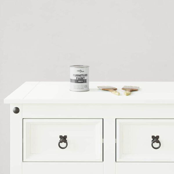 vidaXL Tinta para móveis Branco 10 x 10 x 12,2 cm Impressão em parede