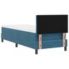 vidaXL Cama Box com colch&atilde;o Azul Escuro 80 x 200 cm Veludo