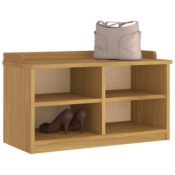 vidaXL Banco de entrada SANDNES 87x40x50 cm pinho maciço