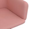 vidaXL Cadeiras de jantar girat&oacute;rias 2 pcs veludo rosa