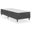 vidaXL Cama boxspring 100x200 cm tecido cinzento-escuro