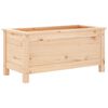 vidaXL Vaso/floreira de jardim 82,5x40x39 cm pinho maci&ccedil;o