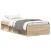 vidaXL Estrutura de cama 100x200 cm carvalho sonoma