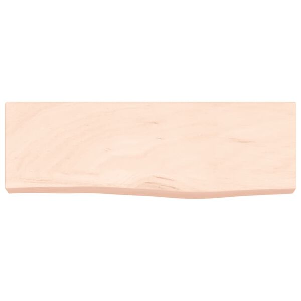 vidaXL Prateleira de parede 60x20x6 cm carvalho maci&ccedil;o n&atilde;o tratado