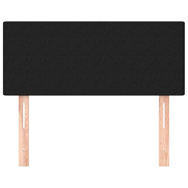 vidaXL Cabeceira de cama tecido 80x5x78/88 cm preto