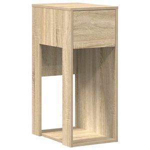 vidaXL Suporte torre computador com gaveta 30x44x74 cm carvalho sonoma