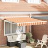 vidaXL Toldo Retr&aacute;til Amarelo e Laranja 300 x 250 cm