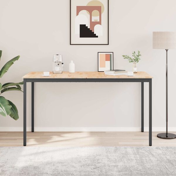 vidaXL Mesa de bar Natural 110 x 55 x 105 cm