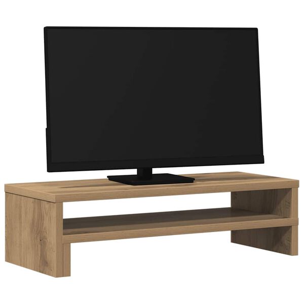 vidaXL Suporte monitor 54x22x15cm derivados madeira carvalho artisiano