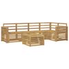 vidaXL Conjunto de Sof&aacute;s para Exterior 6 unid. Branco
