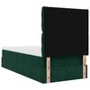 vidaXL Estrutura cama otomana colch&otilde;es 80x200cm veludo verde escuro