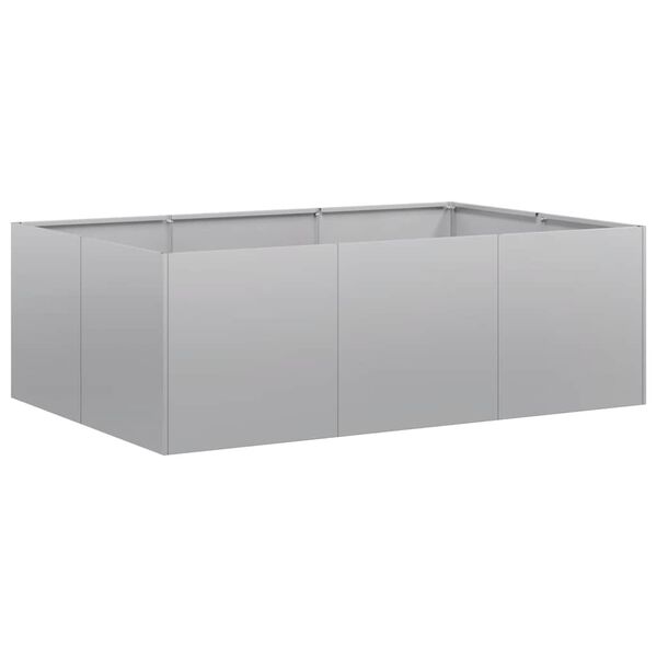vidaXL Planter 120x80x40 cm a&ccedil;o galvanizado