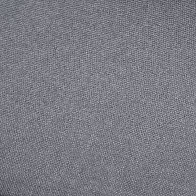 vidaXL Sofá de 3 lugares em tecido cinzento-claro