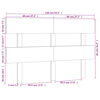 vidaXL Cabeceira de cama 138x3x81 cm pinho maci&ccedil;o castanho mel