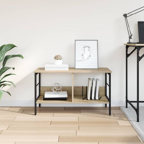 vidaXL Estante Carvalho Sonoma 82 x 32 x 47 cm Madeira processada