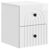 vidaXL Gabinete de Canto Montado na Parede com gaveta Branco Brilhante