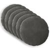 vidaXL Capa almofada 6 pcs HEERLEN Cinzento-Escuro &Oslash; 40 cm Veludo