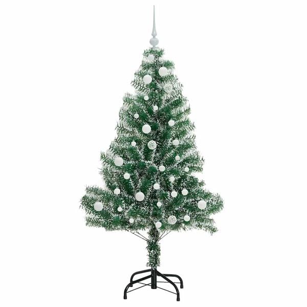 vidaXL &Aacute;rvore de Natal Artificial Coberta de Neve com Luzes de LED
