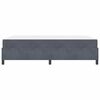 vidaXL Estrutura da Cama com colch&atilde;o Cinza Escuro 160 x 200 cm tecido