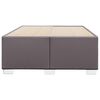 vidaXL Estrutura de cama sem colch&atilde;o 120x190cm couro do falso cinzento