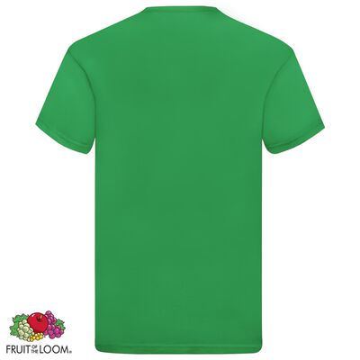 Fruit of the Loom T-shirts originais 5 pcs algodão 3XL verde