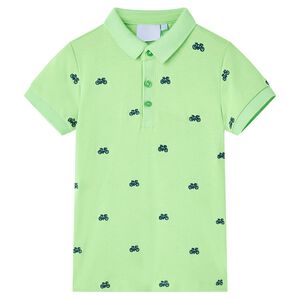 Polo de crian&ccedil;a verde n&eacute;on 92