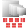 vidaXL Conjunto de espelhos de parede quadrados 7 pcs vidro