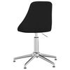 vidaXL Cadeira de jantar girat&oacute;ria tecido preto