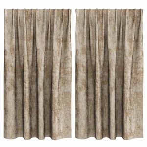 vidaXL Cortinas de Veludo 2 pcs champanhe 140 x 140 cm Veludo