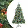 vidaXL &Aacute;rvore de Natal Artificial 300 LED Branco quente PVC e Metal