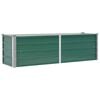 vidaXL Canteiro elevado de jardim a&ccedil;o galvanizado 160x40x45 cm verde