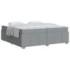 vidaXL Estrutura da Cama Cinzento-claro 200 x 200 cm tecido