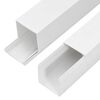 vidaXL Calhas para cabos 33x33 mm 30 m PVC