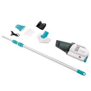 INTEX Aspirador Recarreg&aacute;vel de Spa e Piscina Branco e Azul-Claro PVC