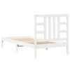 vidaXL Estrutura de cama solteiro 90x190 cm madeira maci&ccedil;a branco