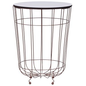 vidaXL Mesa de centro &Oslash; 40 cm dourado