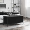 vidaXL Banco de arruma&ccedil;&atilde;o 102x42x45 cm derivados de madeira preto