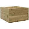 vidaXL Vaso/floreira de jardim 40x40x23 cm madeira de pinho impregnada