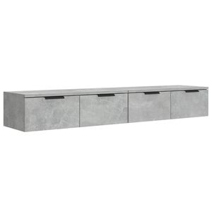 vidaXL Arm&aacute;rio parede 2 pcs 68x30x20 cm madeira proce. cinza cimento