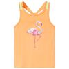 T-shirt de al&ccedil;as para crian&ccedil;a laranja brilhante 104