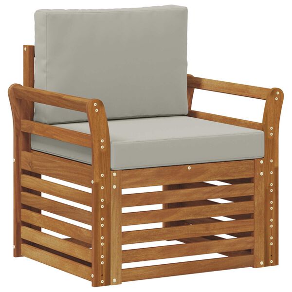 vidaXL Conjunto de Sof&aacute;s para Exterior Natural 75,5 x 63 x 73 cm