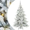 vidaXL &Aacute;rvore de Natal Articulada Artificial Branco 180 cm PVC e A&ccedil;o