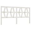 vidaXL Cabeceira de cama 186x4x100 cm pinho maci&ccedil;o branco