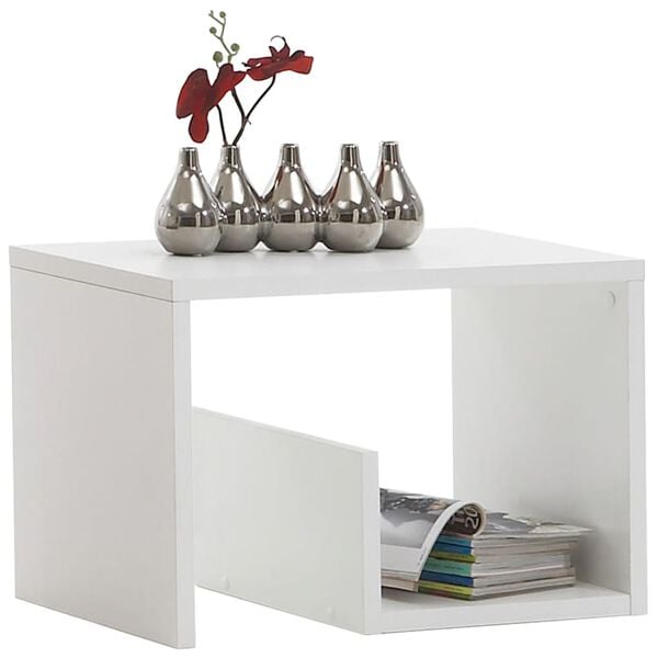 FMD Mesa de centro 2-em-1 59,1x35,8x37,8 cm branco