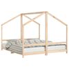 vidaXL Estrutura de cama infantil 2x(90x200) cm pinho maci&ccedil;o
