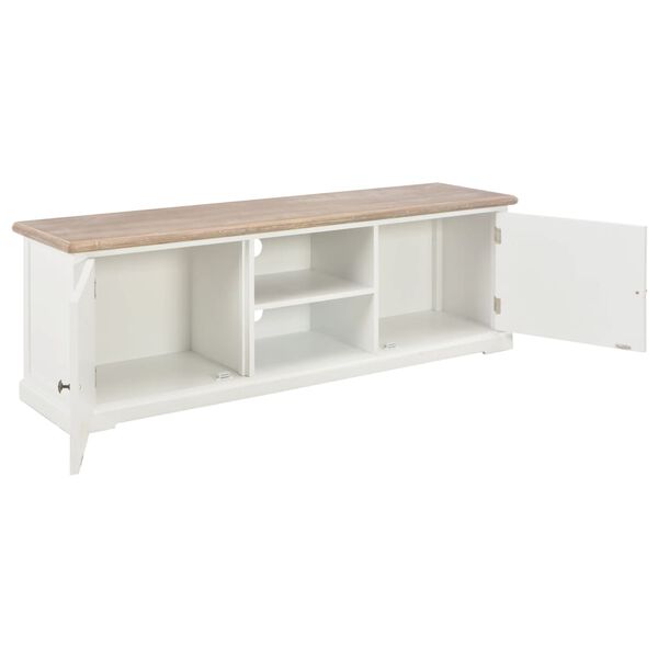 vidaXL Móvel de TV 120x30x40 cm madeira branco