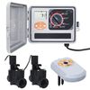 vidaXL Controlador irrigação água c/ sensor humidade/válvula solenoide