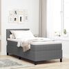 vidaXL Cama Box Manual Cinza Claro e Branco 203 x 80 x 88 cm